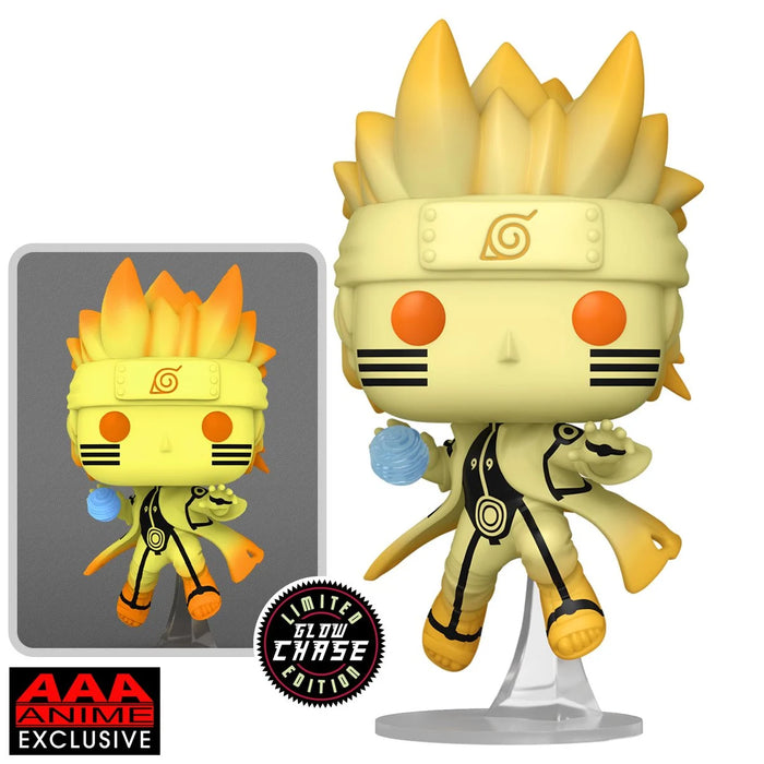 Naruto Uzumaki (Kurama Link Mode) #1465 Glow Chase Limited Edition AAA Exclusive Funko Pop! Animation Naruto Shippuden