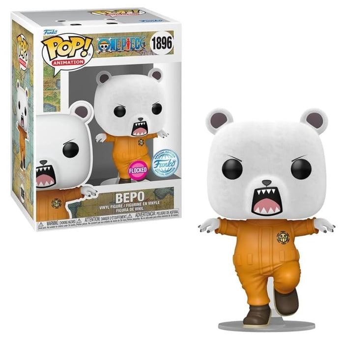 One Piece Bepo Bear Flocked Funko Pop! Vinyl #1896 AAA Exclusive