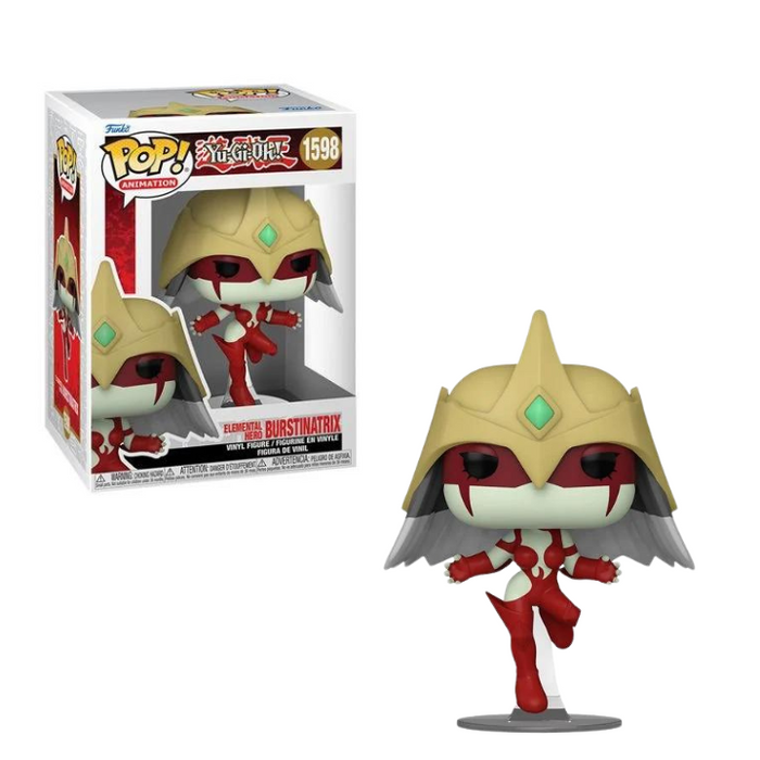 Funko Pop! figure of Elemental Hero Burstinatrix from Yu-Gi-Oh, number 1598.