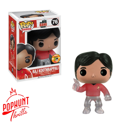 Raj Koothrappali (Transporting) #76 Funko POP! 2013 Exclusive San Diego Comic Con Funko Pop! Television The Big Bang Theory 1008pc Limited