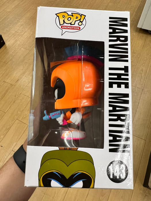 Marvin The Martian (Neon Orange) #143 Saturday Mornings Cartoons (1000 Pcs) 2017 San Diego Funko Pop! Animation Looney Tunes