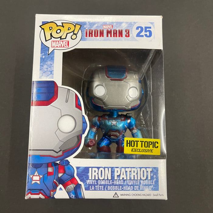 Iron Patriot (Metallic) #25 Hot Topic Exclusive Funko Pop! Marvel Iron Man 3