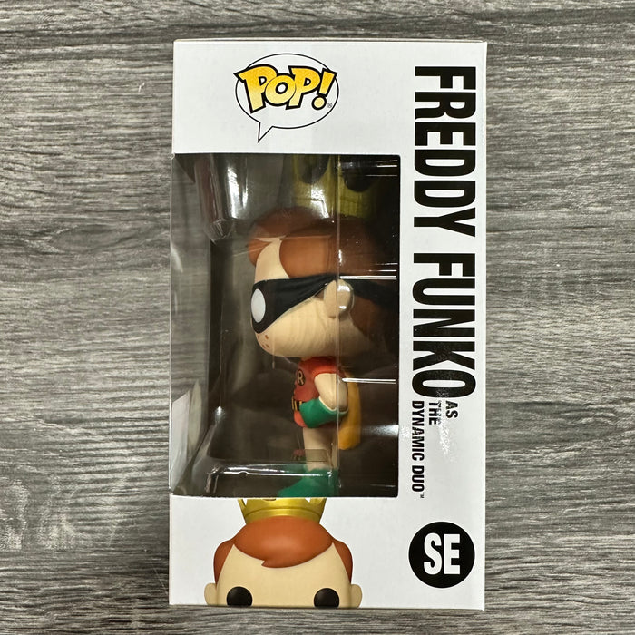 Freddy Funko as The Dynamic Duo #SE Chase Limited Edition 2023 Fun On The Run Travel Edition Funko Pop!