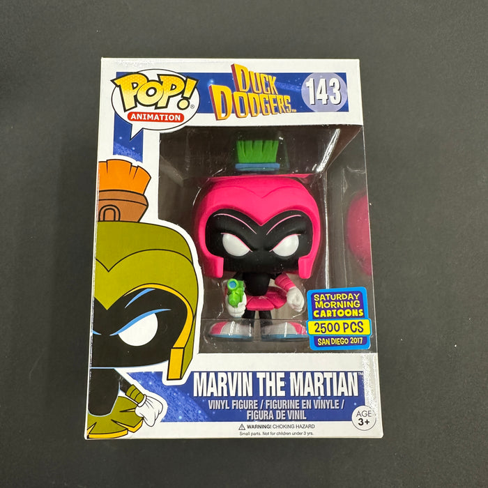 Marvin The Martian (Neon Magenta) #143 Saturday Mornings Cartoons (2500 Pcs) 2017 San Diego Funko Pop! Animation Looney Tunes CC