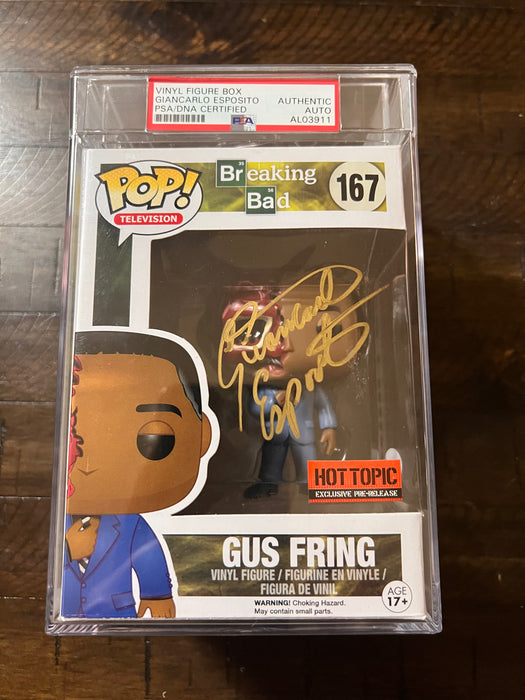 ***PSA Certified*** Gus Fring #167 Hot Topic Pre-Release Funko Pop! Television Breaking Bad