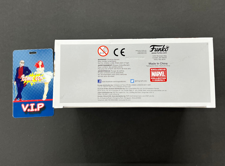 ***Signed*** Captain America/ Iron Man (2-Pack) Exclusive Marvel Collector Corps Funko Pop! Marvel Captain America Civil War