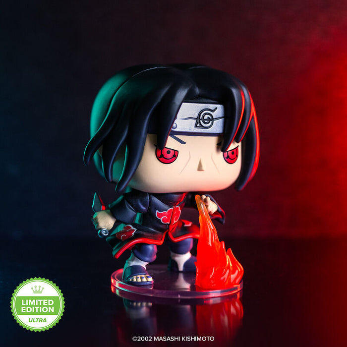 Naruto Itachi Uchiha (Fireball Jutsu) #1842 Limited Edition Ultra Funko Pop 5000 PCS with Pop! Protector