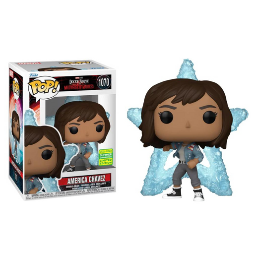 Funko Pop! of America Chavez #1070 from the 2022 Summer Convention Limited Edition, inspired by Marvel's Doctor Strange in the Multiverse of Madness.