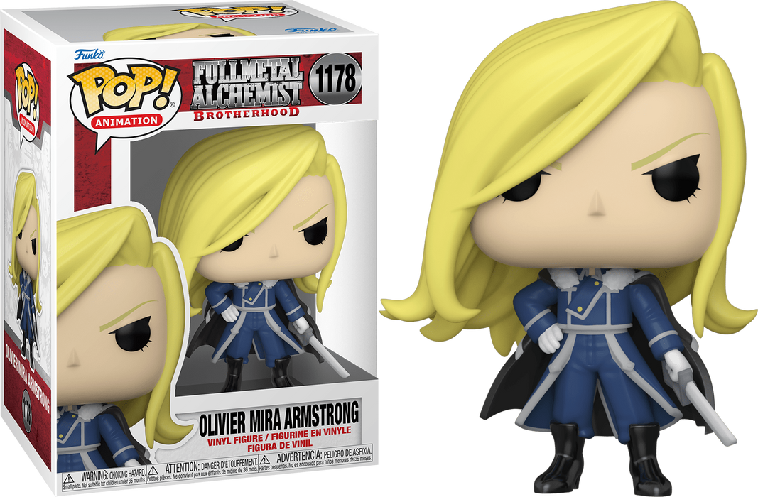 Funko Pop! figure of Olivier Mira Armstrong #1178 from FullMetal Alchemist Brotherhood.