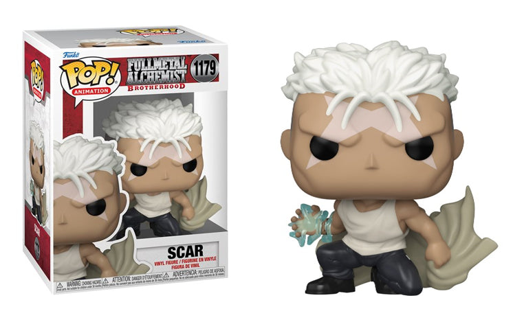 Funko Pop! figure of Scar #1179 from FullMetal Alchemist Brotherhood.
