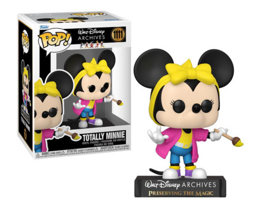 Funko Pop! Disney figurine of Totally Minnie, number 1111, featuring Minnie Mouse in a stylized, collectible form.