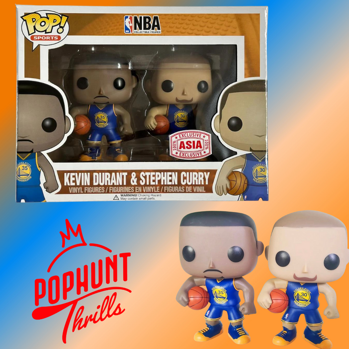 Kevin Durant & Stephen Curry 2-Pack (Un-Realise) Asia Exclusive Sticker Pop! Sports NBA