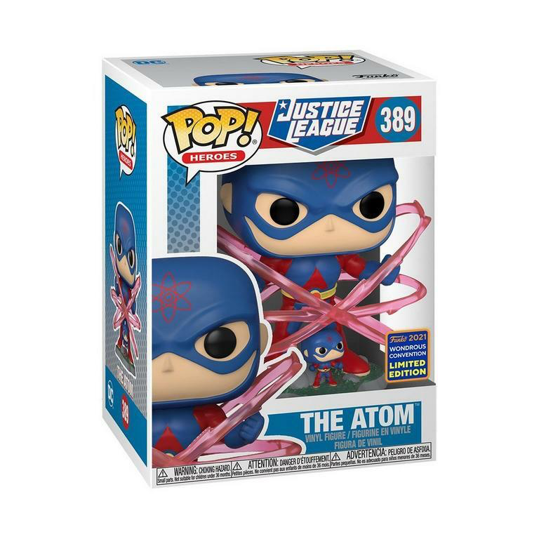 Justice League The Atom 2021 Wonderous Convention Shared Sticker Exclusive #389 Funko Pop Vinyl Figure