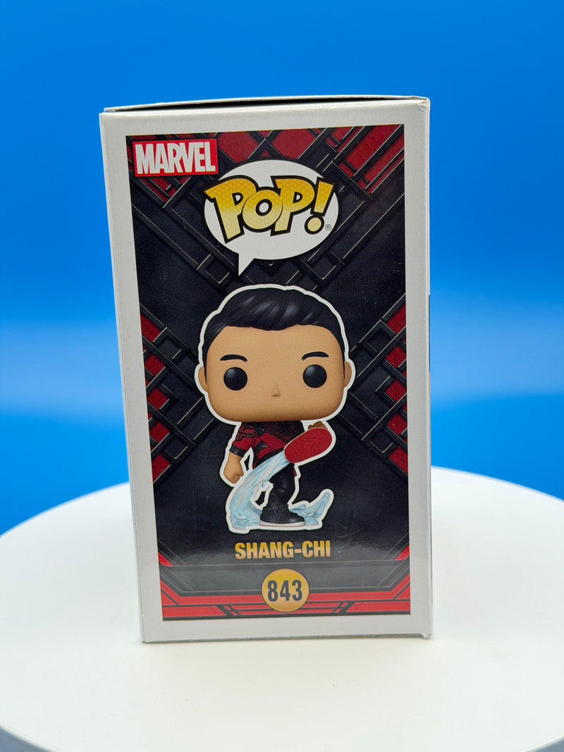 SIGNED by Simu Liu Shang-Chi #843 Funko Pop Vinyl Figure Marvel Shang-Chi and the Legend of the Ten Rings