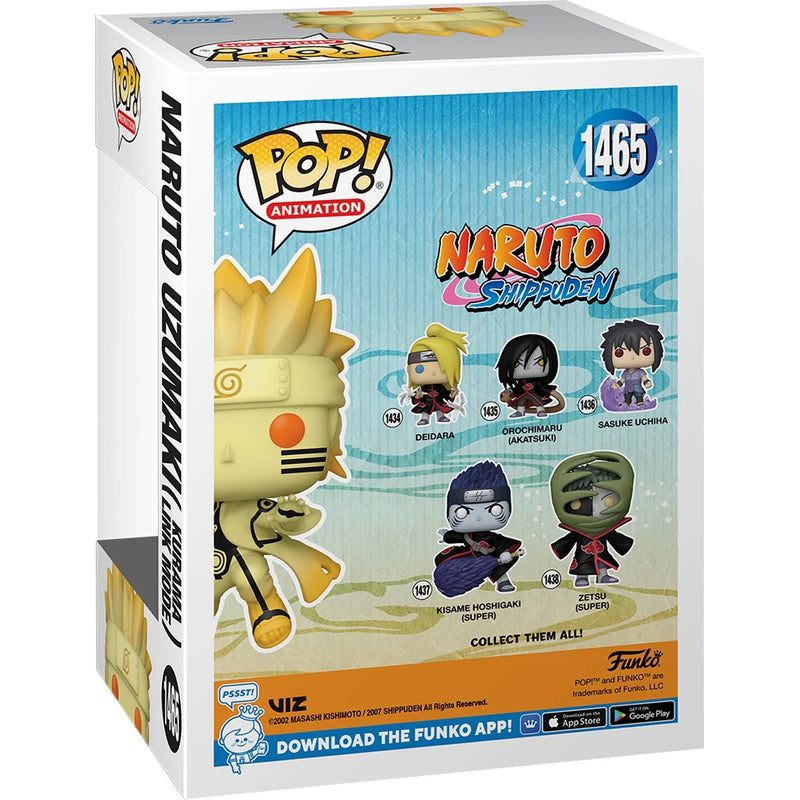 Naruto Uzumaki (Kurama Link Mode) GLOW CHASE #1465 AAA Exclusive Funko Pop! Animation Naruto Shippuden