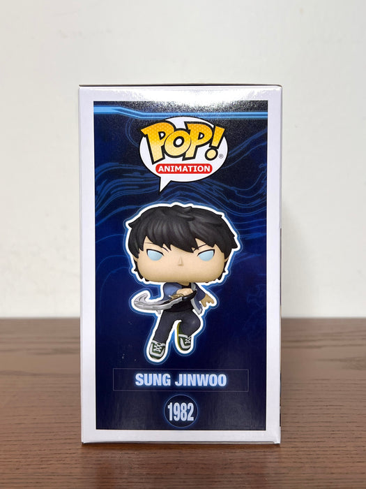 JSA Certified Aleks Le Signed Solo Leveling Sung Jinwoo Funko Pop! Vinyl Figure #1982 With Protector