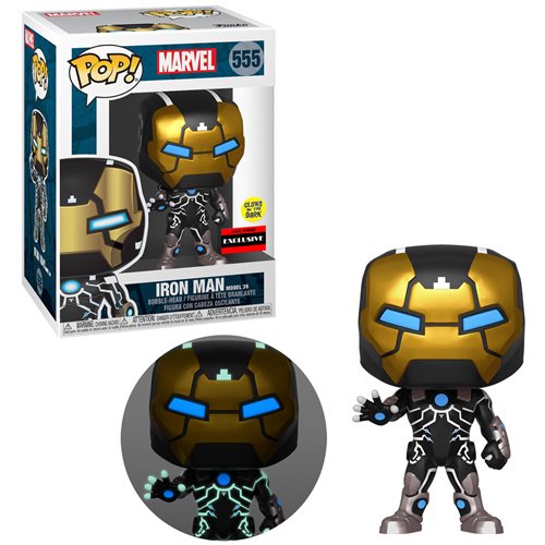 Marvel Universe Iron Man Model 39 (Glow in the Dark) GITD Exclusive #555 Funko Pop Vinyl Figure
