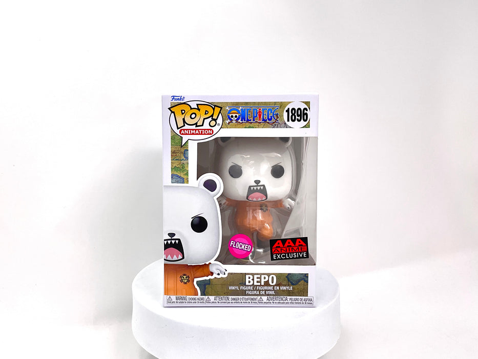 One Piece Bepo Bear Flocked Funko Pop! Vinyl #1896 AAA Exclusive