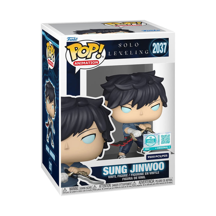 Solo Leveling Sung Jinwoo (Upgrade) Funko Limited Edition Supreme Pop! 9500 PCS Vinyl Figure #2037 - Entertainment Earth Exclusive