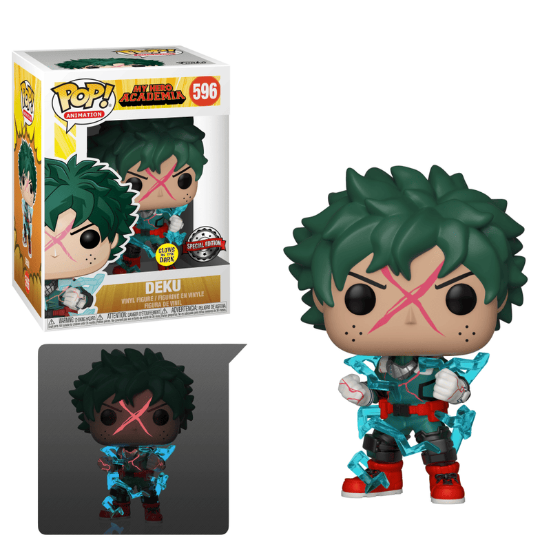 My Hero Academia Deku GITD Exclusive VAULTED #596 Funko Pop Vinyl Figure