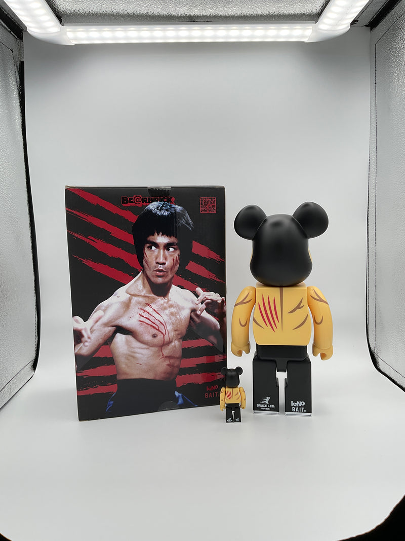 Bruce Lee Enter The Dragon 100% & 400% Bearbrick Medicom Toy Be@Rbrick