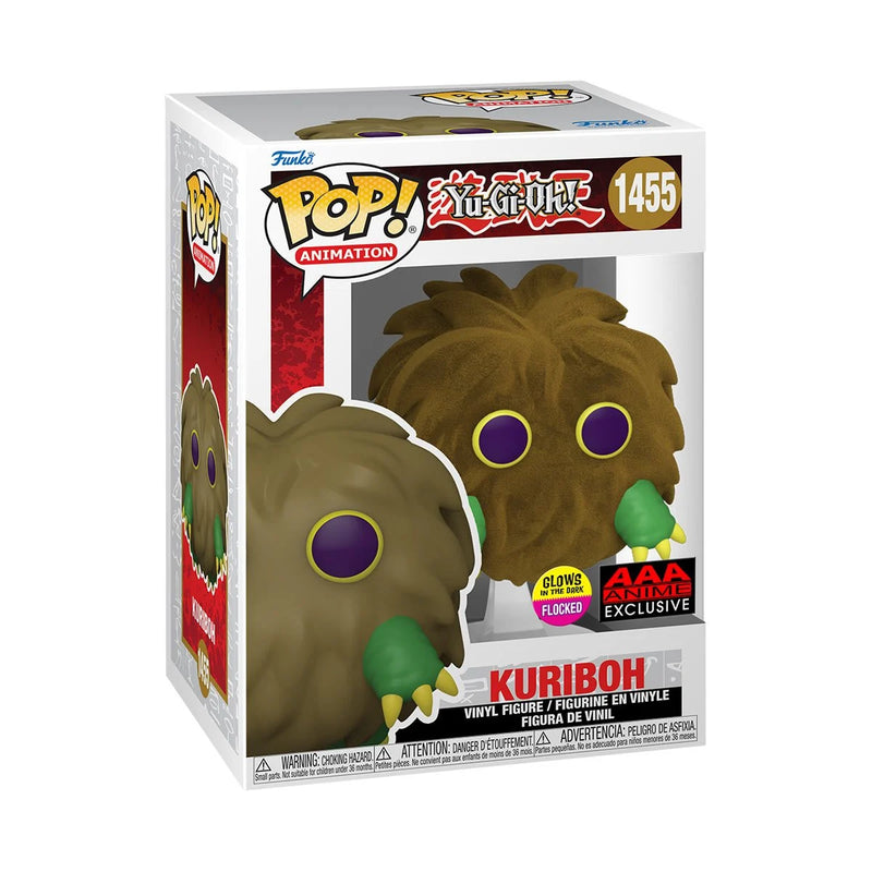Yu-Gi-Oh! Kuriboh Flocked & GITD Pop! Vinyl Figure #1455 AAA Exclusive