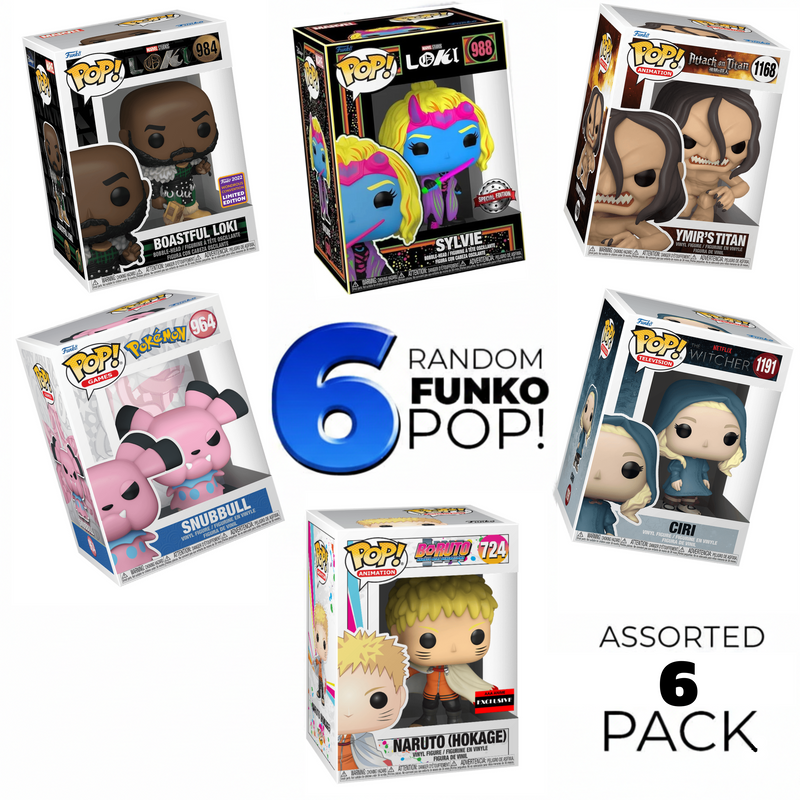 Funko POP! Assorted 6-Pack - Randomly Curated Collector’s Bundle by Pop Thrills