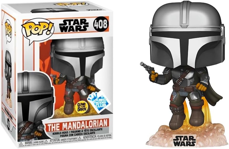 The Mandalorian #408 Glow In The Dark Funko Insider Club Funko Pop! Star Wars The Mandalorian