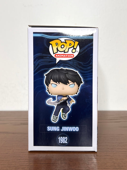JSA Certified Aleks Le Signature Solo Leveling Sung Jinwoo Glow CHASE Funko Pop! Vinyl Figure #1982 With Protector