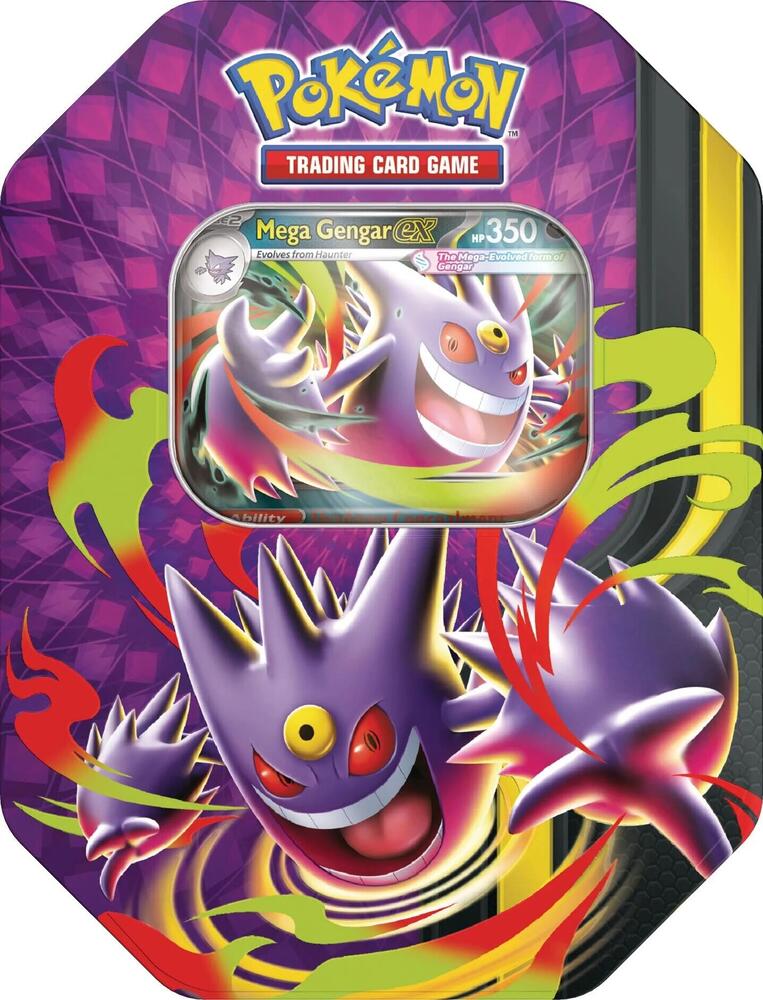 Pokemon Promo Sealed Mega Moonlit Tin: Mega Gengar Ex