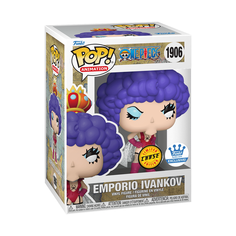 Limited CHASE Funko Exclusive One Piece Emporio Ivankov Pop! Vinyl Figure with Pop! Protector #1906