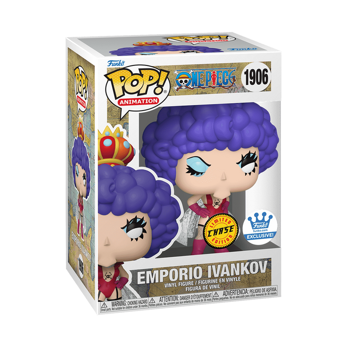 Limited CHASE Funko Exclusive One Piece Emporio Ivankov Pop! Vinyl Figure with Pop! Protector #1906