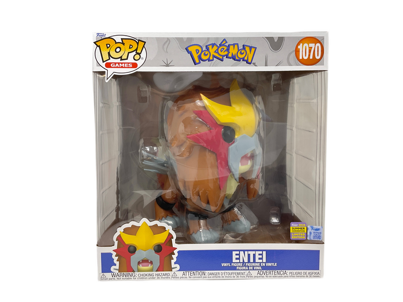 Pokemon Entei Jumbo Pop! Vinyl #1070 - 2025 Convention Exclusive
