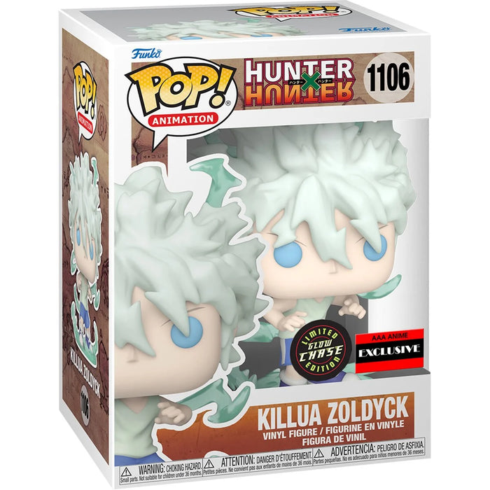 Hunter x Hunter Killua Zoldyck Godspeed AAA Pop! Vinyl Figure #1106 GLOW CHASE