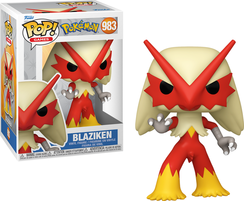 A Funko Pop! Games Pokémon figure of Blaziken #983.