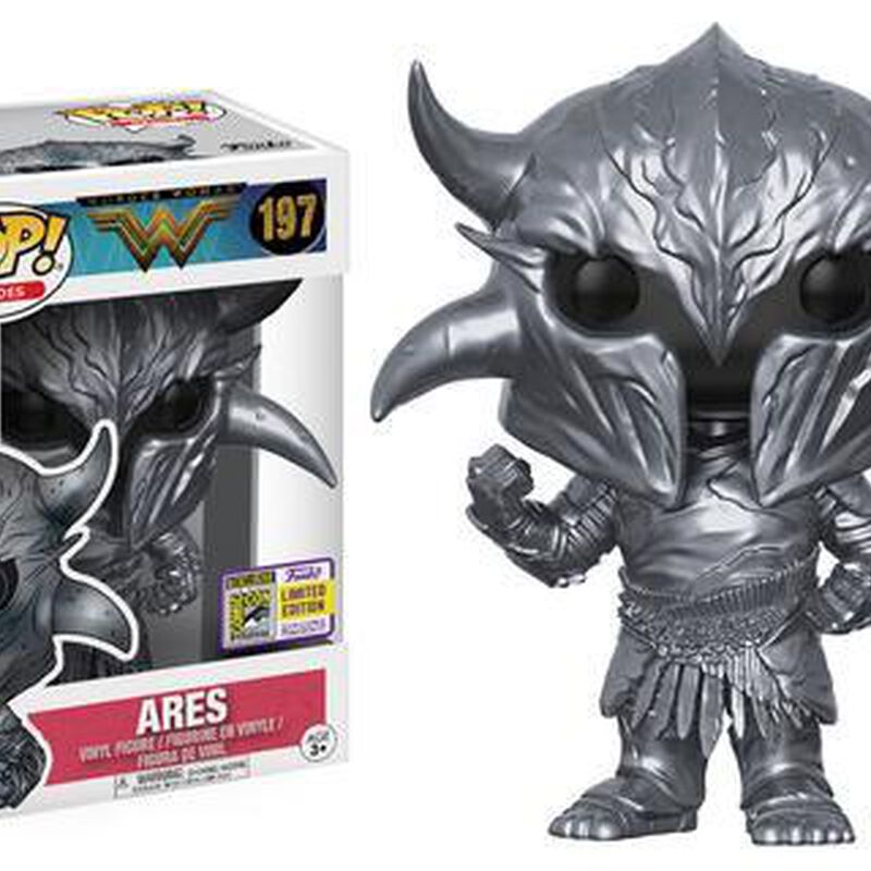 VAULTED Wonder Woman Ares SDCC Shared Exclusive 2017 #197 Funko Pop Vinyl Figure