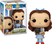 Dorothy and Toto Funko Pop from The Wizard of Oz.
