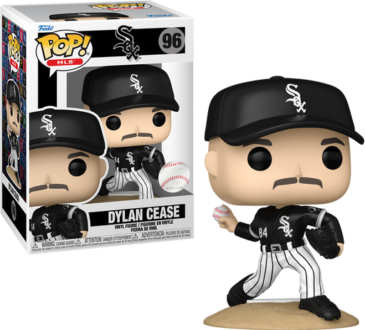 Funko Pop! figure of Dylan Cease, number 96, from the MLB White Sox.