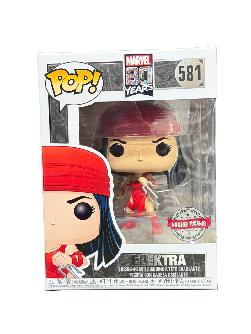 Marvel 80th Anniversary Elektra Special Edition #581 Funko Pop Vinyl Figure
