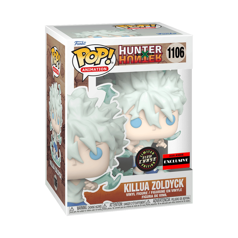 Hunter x Hunter Killua Zoldyck Godspeed AAA Pop! Vinyl Figure #1106 GLOW CHASE