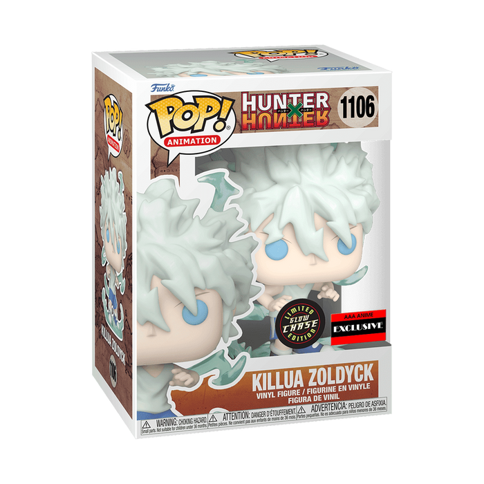 Hunter x Hunter Killua Zoldyck Godspeed AAA Pop! Vinyl Figure #1106 GLOW CHASE