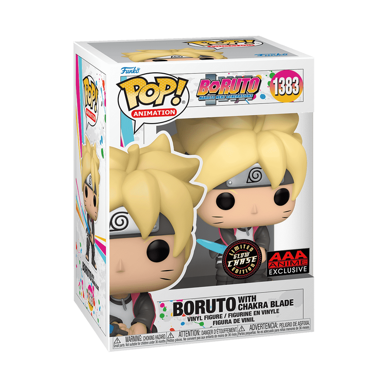 Limited Glow CHASE Boruto: Naruto Next Generations Boruto with Chakra Blade Funko Pop! Vinyl Figure #1383 - AAA Anime Exclusive