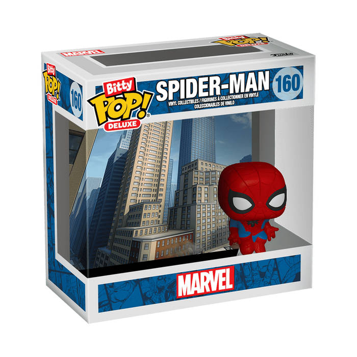 Deluxe Spider-Man (Cityscape) #160 Funko Bitty Pop Marvel Figurine