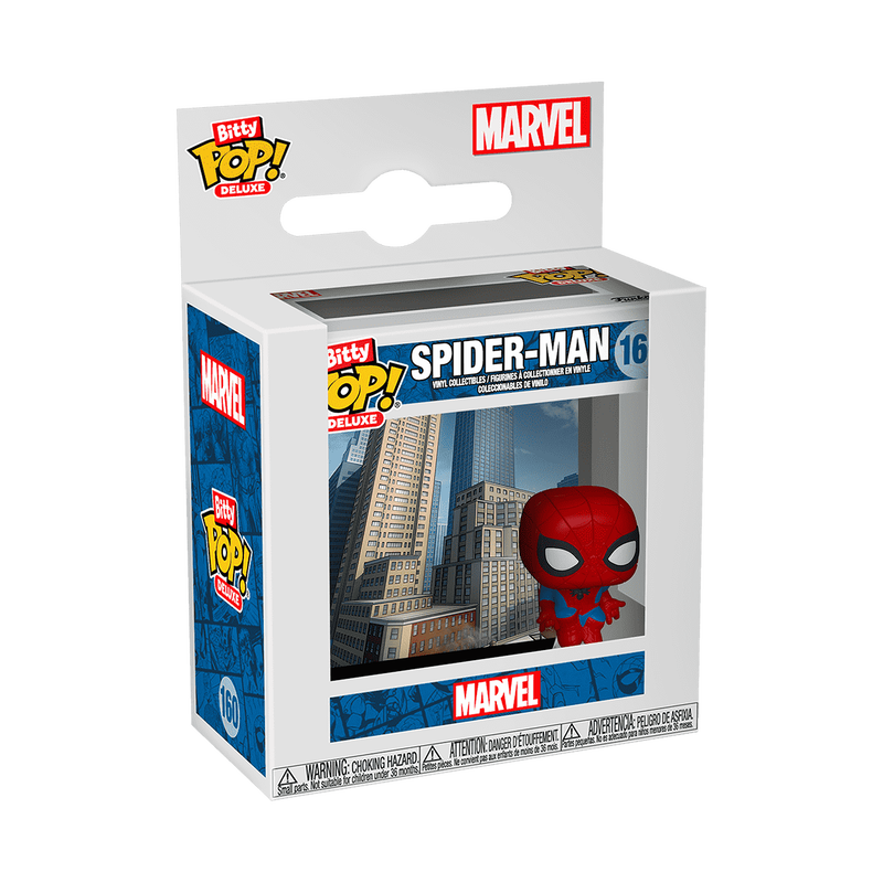 Deluxe Spider-Man (Cityscape) #160 Funko Bitty Pop Marvel Figurine