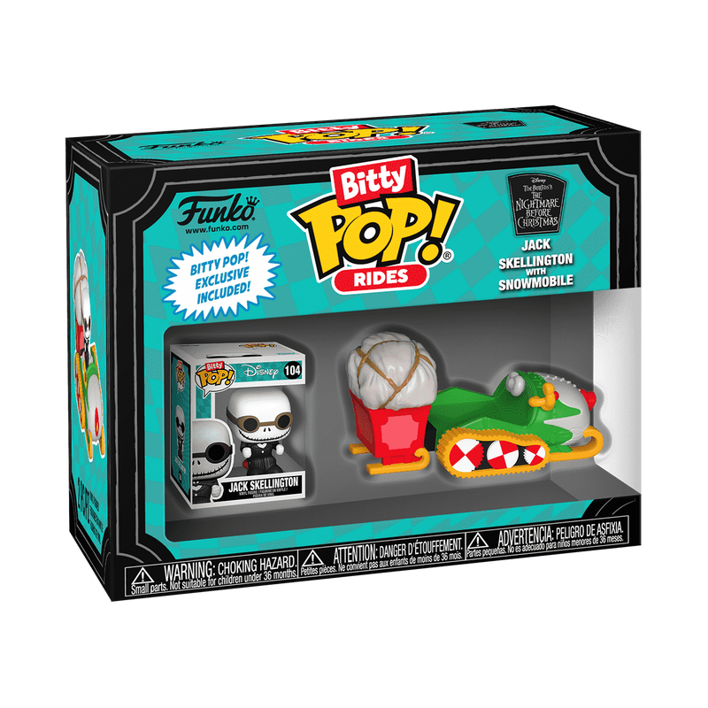 Jack Skellington with Snowmobile Bitty Pop! Rides