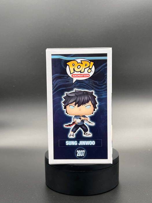 Solo Leveling Sung Jinwoo (Upgrade) Funko Limited Edition Supreme Pop! 9500 PCS Vinyl Figure #2037 - Entertainment Earth Exclusive **See images for current condition**