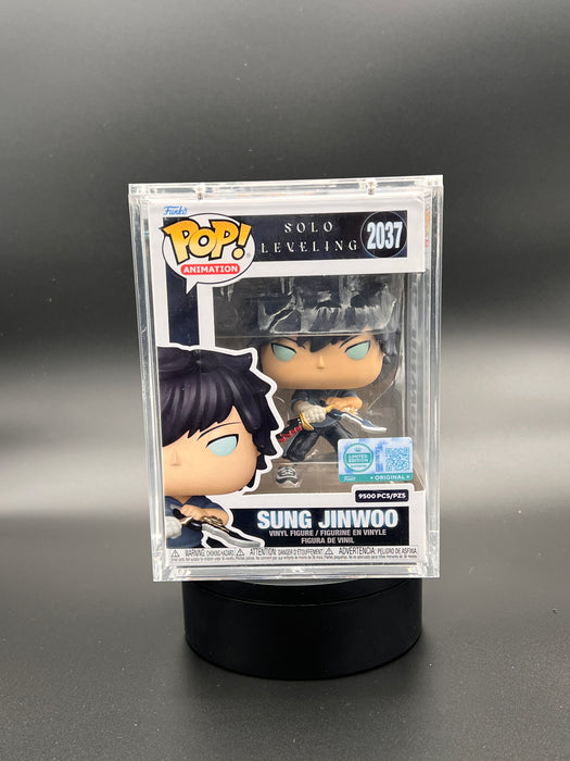Solo Leveling Sung Jinwoo (Upgrade) Funko Limited Edition Supreme Pop! 9500 PCS Vinyl Figure #2037 - Entertainment Earth Exclusive **See images for current condition**