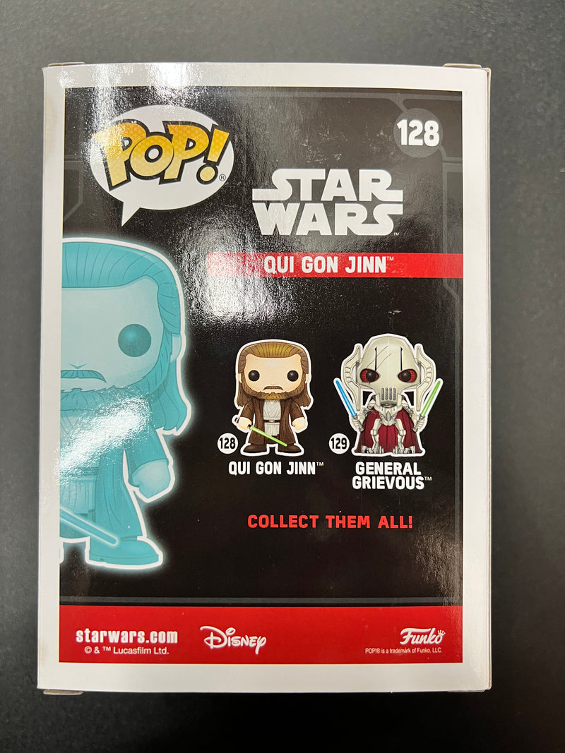 Qui Gon Jinn #128 Orlando 2017 Star Wars Celebration Exclusive Glow In The Dark Funko Pop! Star Wars