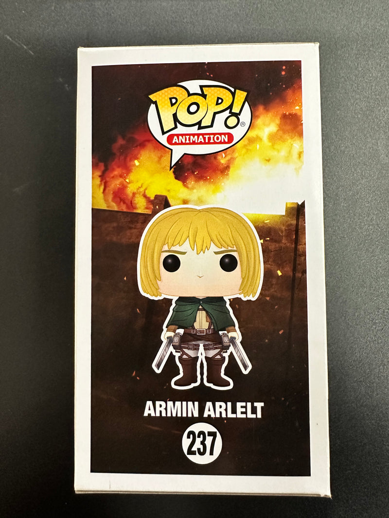 ***Signed***Armin Arlelt #237 FYE Exclusive Funko Pop! Animation Attack On Titan