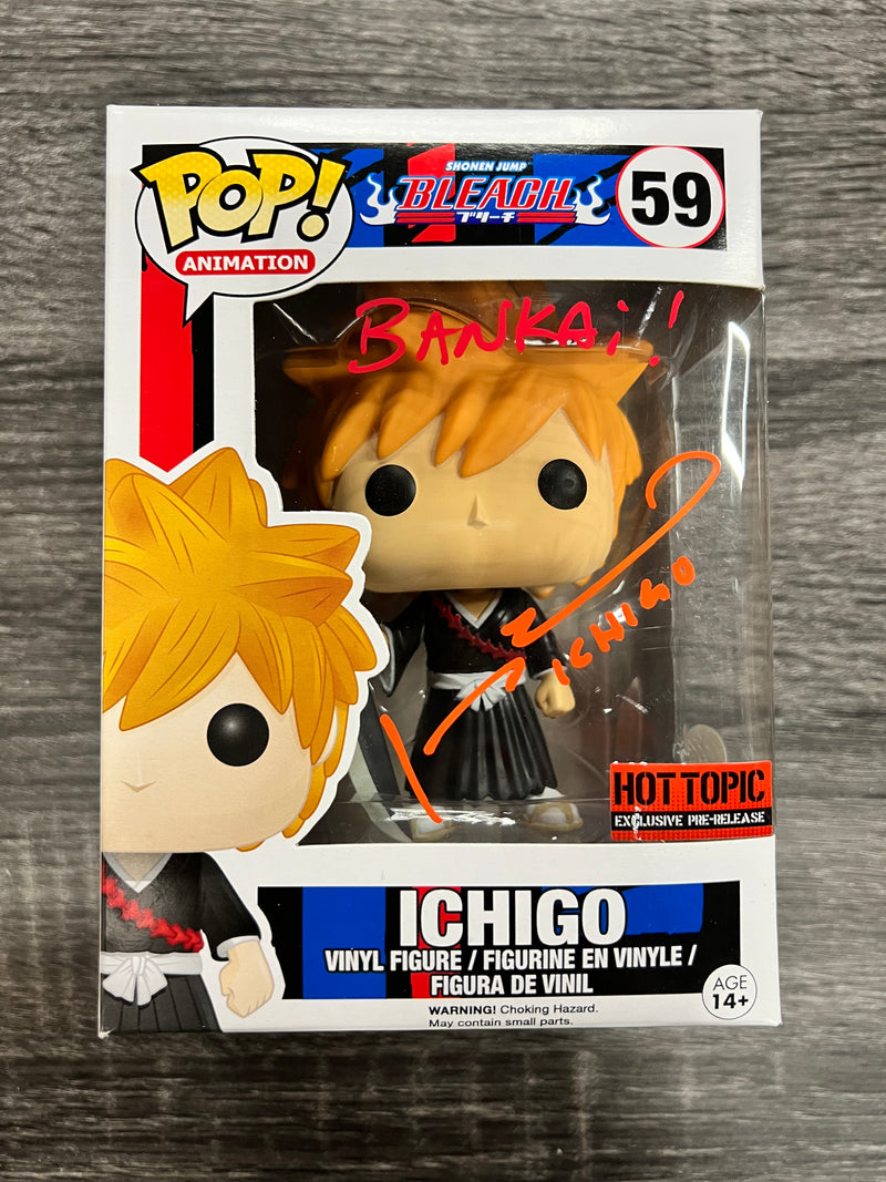 ***Signed*** Ichigo #59 Hot Topic Pre-Release Exclusive Funko Pop! Animation Bleach